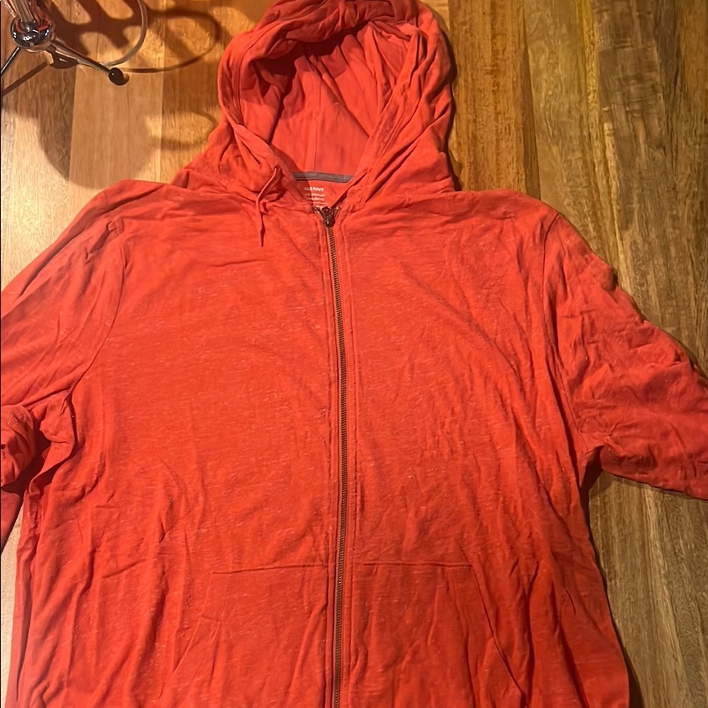 Old Navy Soft-Washed Orange Hoodie